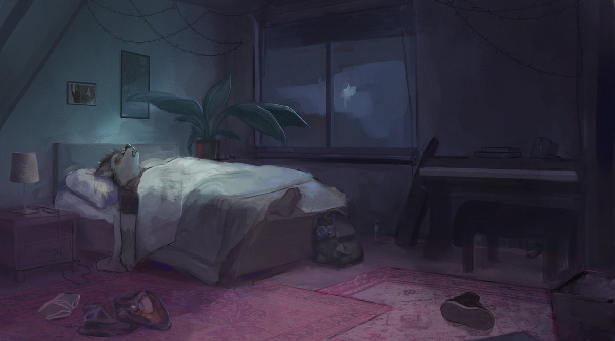 sleeping Dog Print
